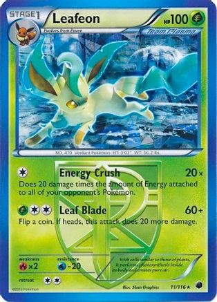 Image of Leafeon 011/116  - Holofoil Deck Exclusives - Holo Rare