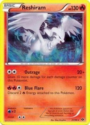 Image of Reshiram 021/099  - Holofoil Deck Exclusives - Holo Rare