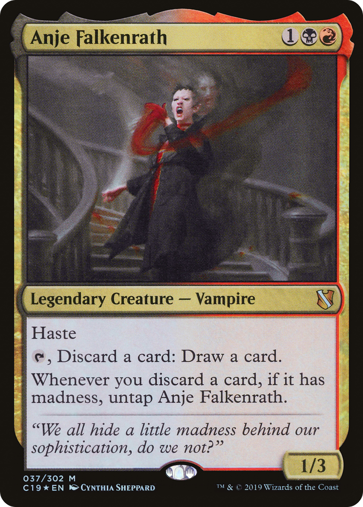 Image of Anje Falkenrath (C19-037) - Commander 2019 Foil