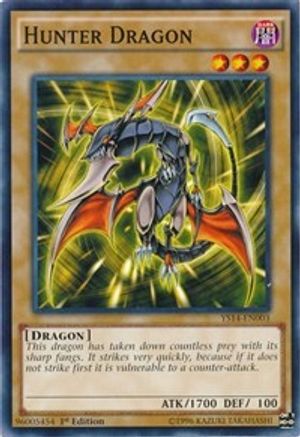 Image of Hunter Dragon (YS14-EN003) - Super Starter: Space-Time Showdown 1st Edition