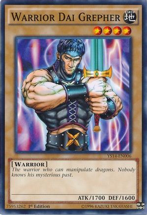 Image of Warrior Dai Grepher (YS14-EN006) - Super Starter: Space-Time Showdown 1st Edition
