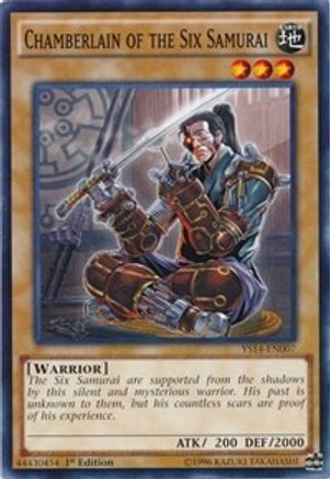 Image of Chamberlain of the Six Samurai (YS14-EN007) - Super Starter: Space-Time Showdown 1st Edition