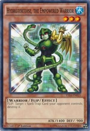 Image of Hydrotortoise, the Empowered Warrior (YS14-EN015) - Super Starter: Space-Time Showdown 1st Edition