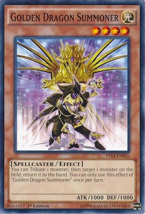 Image of Golden Dragon Summoner (YS14-EN016) - Super Starter: Space-Time Showdown 1st Edition
