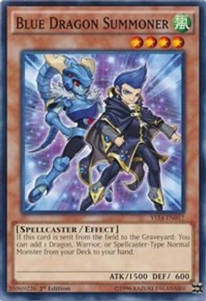 Image of Blue Dragon Summoner (YS14-EN017) - Super Starter: Space-Time Showdown 1st Edition