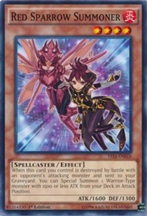 Image of Red Sparrow Summoner (YS14-EN018) - Super Starter: Space-Time Showdown 1st Edition