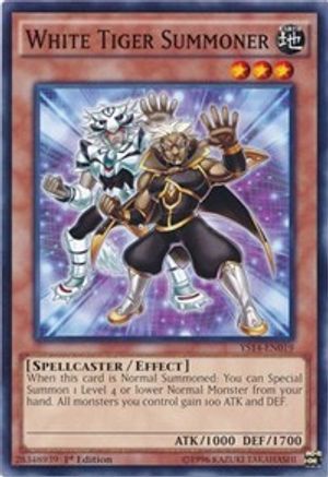 Image of White Tiger Summoner (YS14-EN019) - Super Starter: Space-Time Showdown 1st Edition