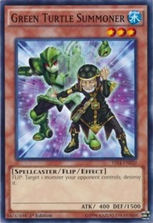 Image of Green Turtle Summoner (YS14-EN020) - Super Starter: Space-Time Showdown 1st Edition