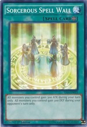 Image of Sorcerous Spell Wall (YS14-EN021) - Super Starter: Space-Time Showdown 1st Edition