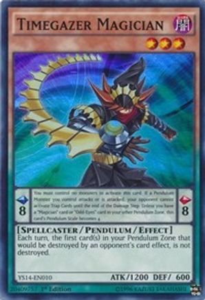 Image of Timegazer Magician (YS14-EN010) - Super Starter: Space-Time Showdown 1st Edition