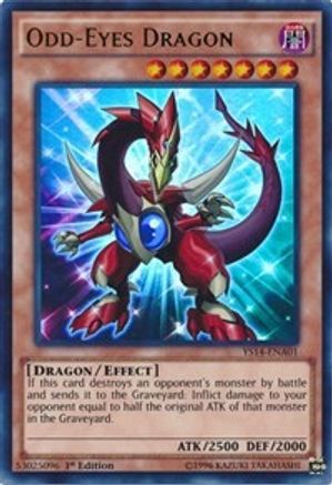 Image of Odd-Eyes Dragon (YS14-ENA01) - Super Starter: Space-Time Showdown Power-Up Pack 1st Edition