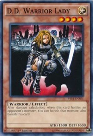 Image of D.D. Warrior Lady (YS14-ENA04) - Super Starter: Space-Time Showdown Power-Up Pack 1st Edition