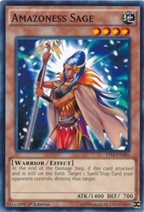 Image of Amazoness Sage (YS14-ENA06) - Super Starter: Space-Time Showdown Power-Up Pack 1st Edition