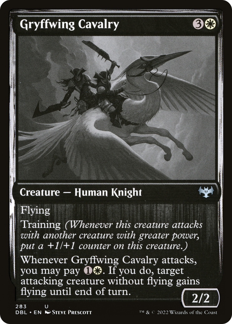 Image of Gryffwing Cavalry (DBL-283) - Innistrad: Double Feature Foil