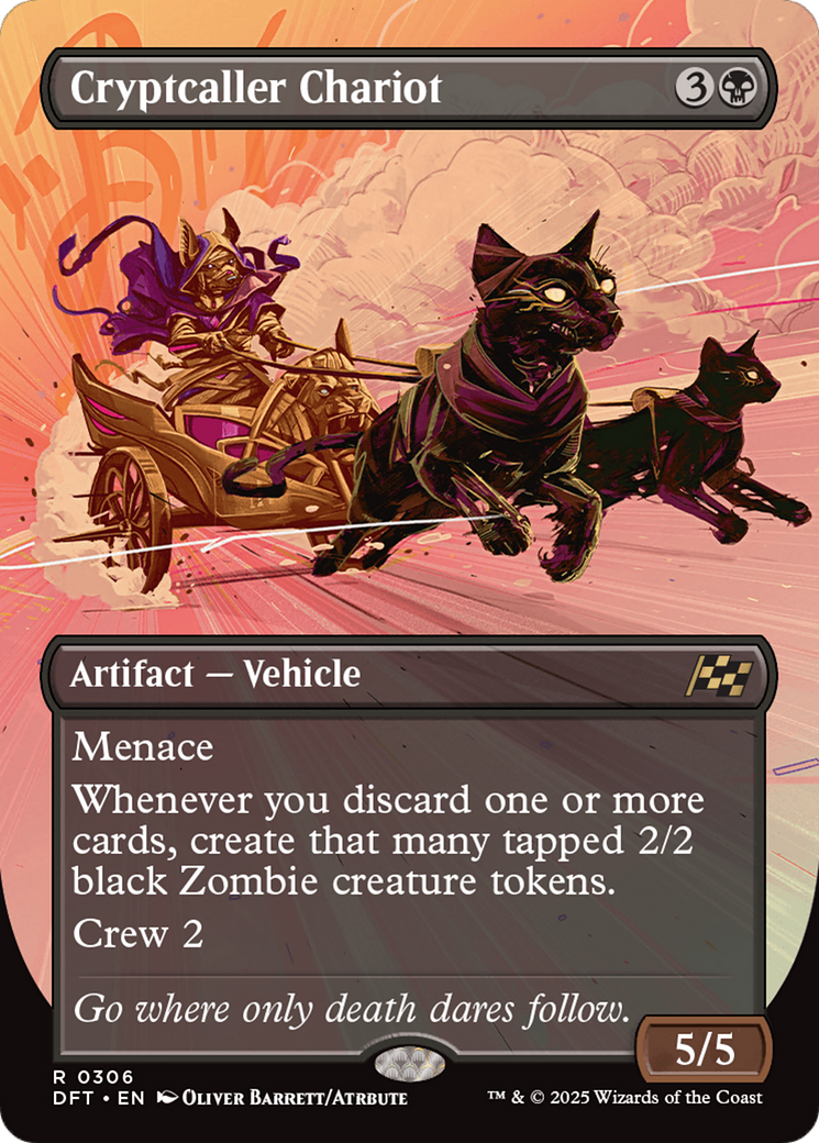 Image of Cryptcaller Chariot (Borderless) (DFT-306) - Aetherdrift (Borderless)