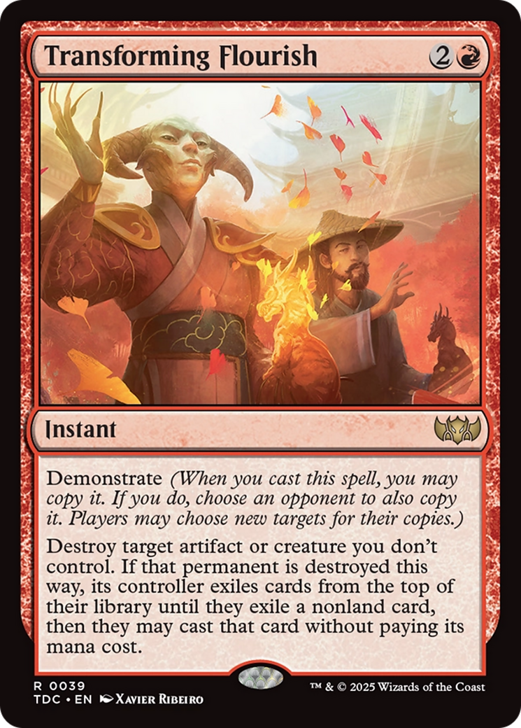 Image of Transforming Flourish (TDC-039) - Commander: Tarkir: Dragonstorm