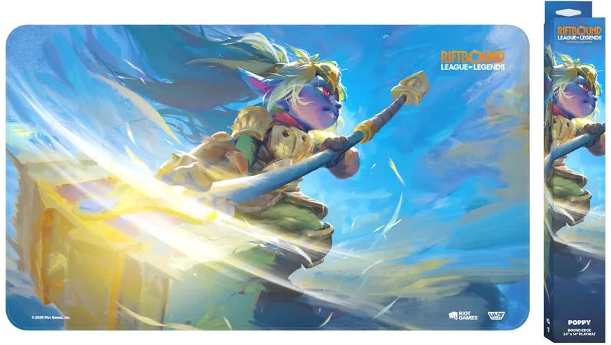 Image of RIFTBOUND TCG: LEAGUE OF LEGENDS: SET 3 UNLEASHED PLAYMAT: POPPY KEEPER OF THE HAMMER