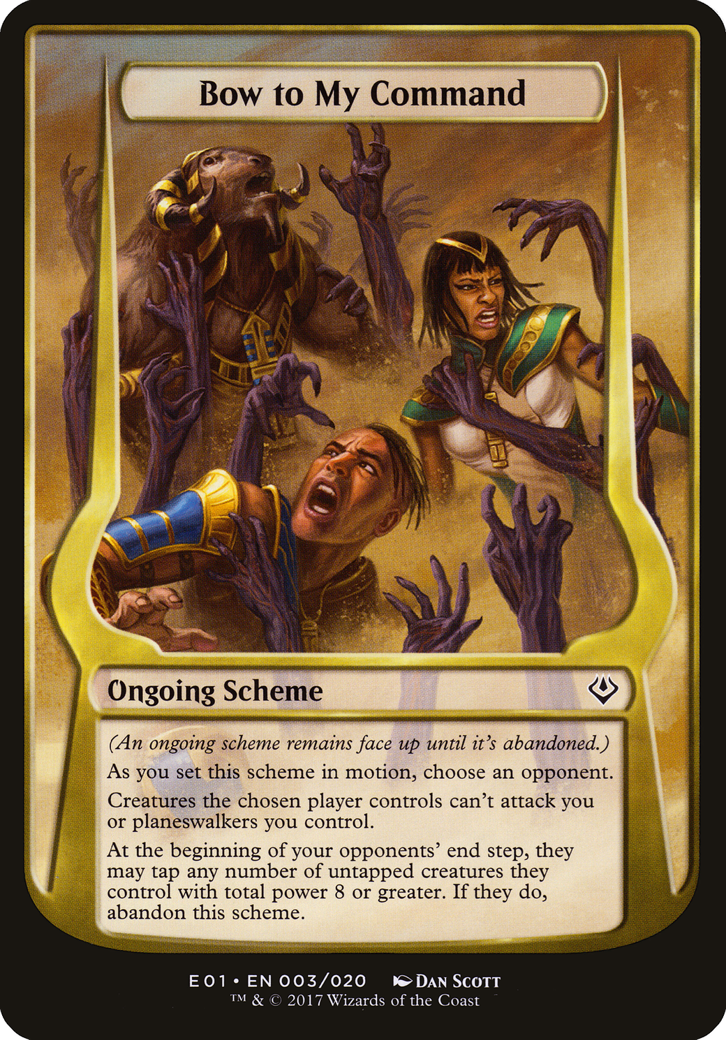 Image of Bow to My Command (Archenemy: Nicol Bolas) (OVER-03★) - Archenemy: Nicol Bolas Schemes