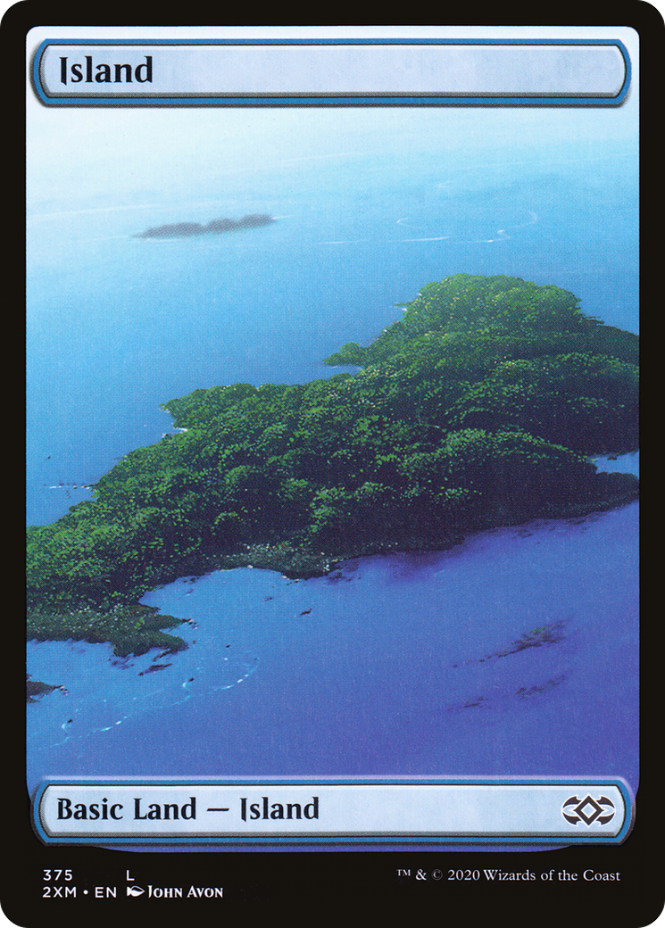 Image of Island (375) (2XM-375) - Double Masters Foil