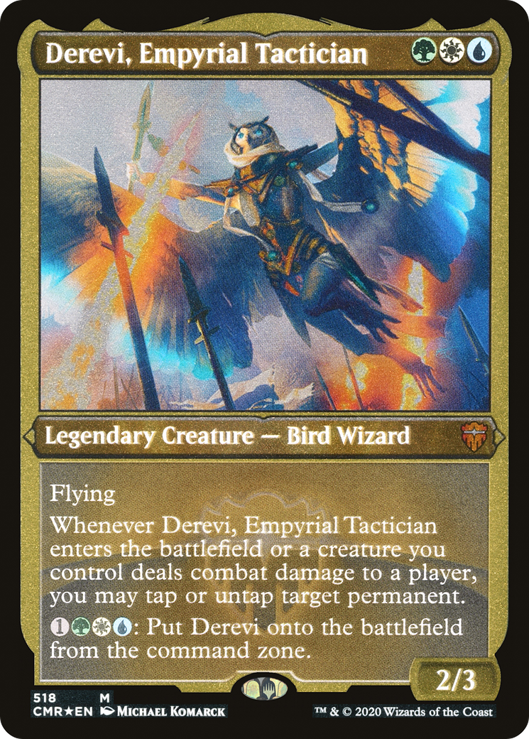 Image of Derevi, Empyrial Tactician (Foil Etched) (CMR-518) - Commander Legends Foil