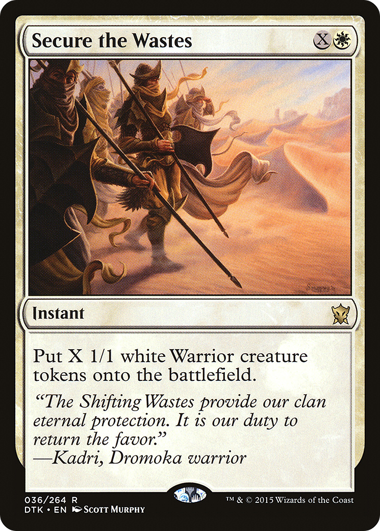 Image of Secure the Wastes (DTK-036) - Dragons of Tarkir