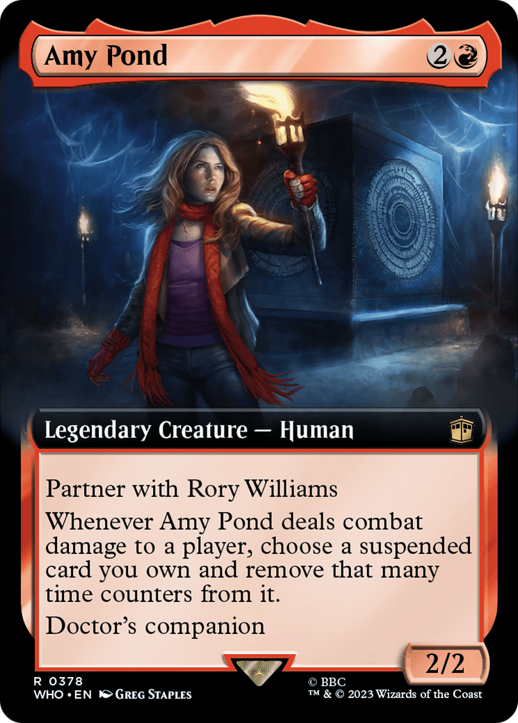 Image of Amy Pond (Extended Art) (WHO-378) - Doctor Who: (Extended Art) Foil