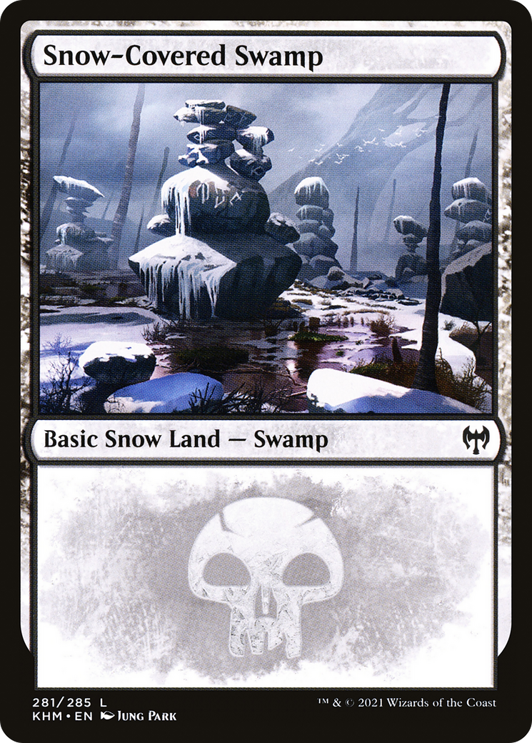 Image of Snow-Covered Swamp (281) (KHM-281) - Kaldheim: (snow) Foil