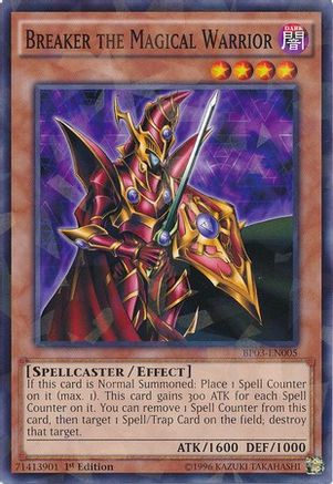 Image of Breaker the Magical Warrior (Shatterfoil) (BP03-EN005) - Battle Pack 3: Monster League 1st Edition