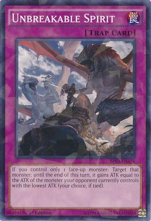 Image of Unbreakable Spirit (Shatterfoil) (BP03-EN234) - Battle Pack 3: Monster League 1st Edition