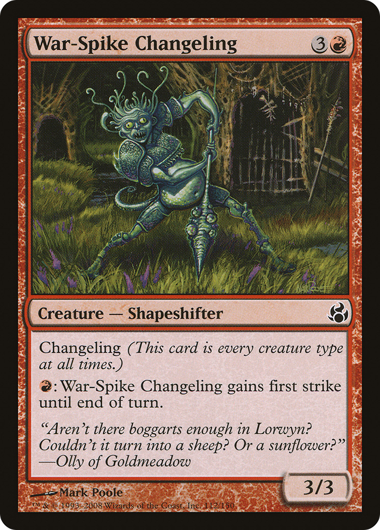 Image of War-Spike Changeling (MOR-112) - Morningtide Foil