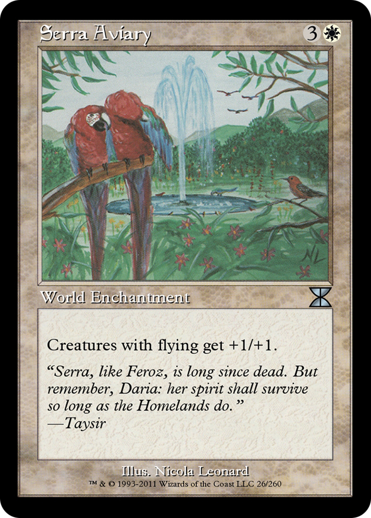 Image of Serra Aviary (ME4-026) - Masters Edition IV Foil