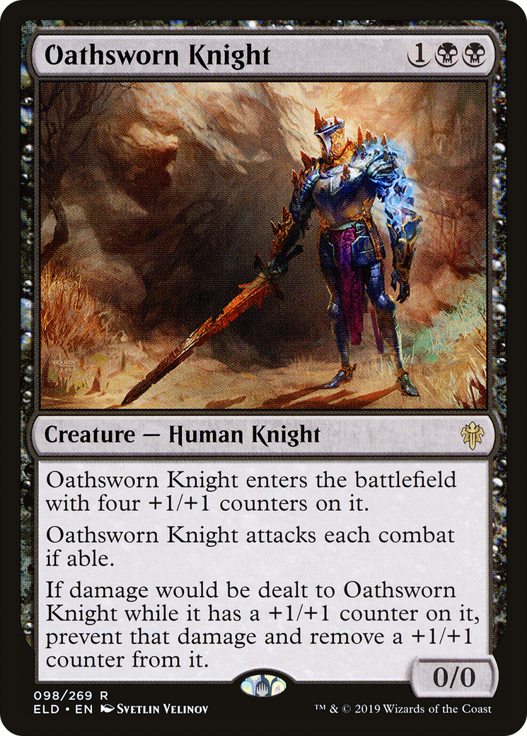 Image of Oathsworn Knight (ELD-098) - Throne of Eldraine