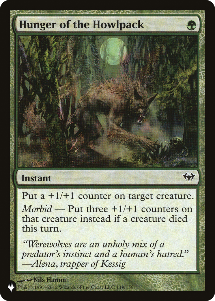 Image of Hunger of the Howlpack (LIST-DKA-119) - The List