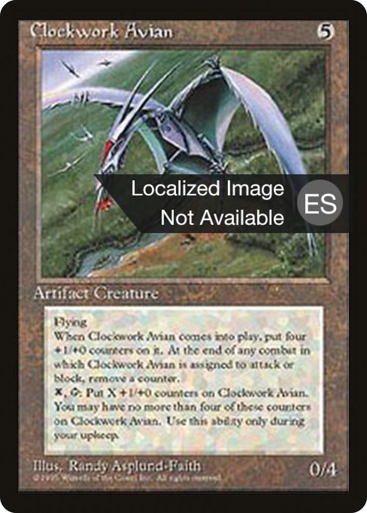 Image of Clockwork Avian (4BB-) - Fourth Edition Foreign Black Border