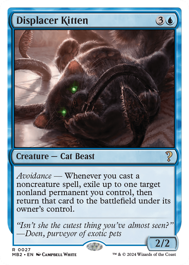 Image of Displacer Kitten (White Border) (MB2-027) - Mystery Booster 2