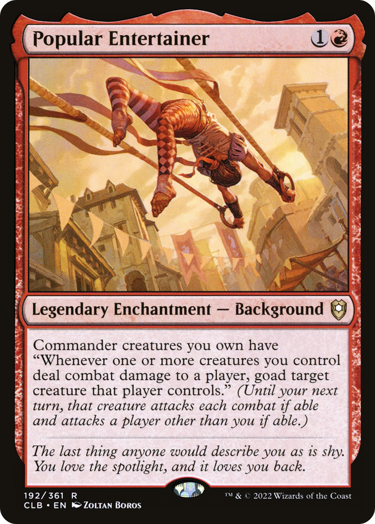 Image of Popular Entertainer (CLB-192) - Commander Legends: Battle for Baldur's Gate