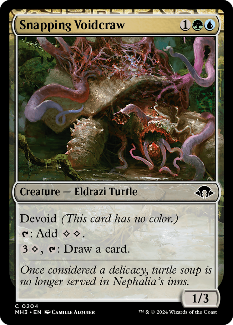 Image of Snapping Voidcraw (MH3-204) - Modern Horizons 3: (devoid) Foil