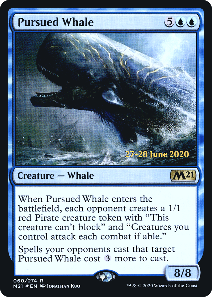 Image of Pursued Whale (PRE-60S) - Core Set 2021 Promos Foil