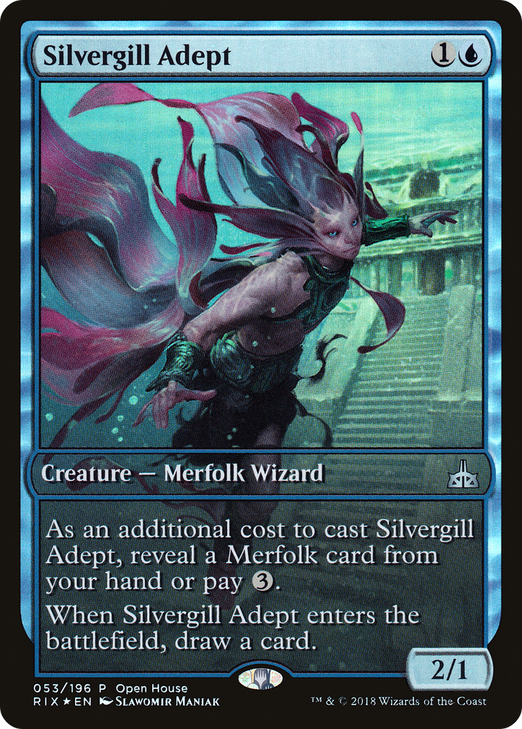 Image of Silvergill Adept (OHP-053) - Rivals of Ixalan Promos Foil