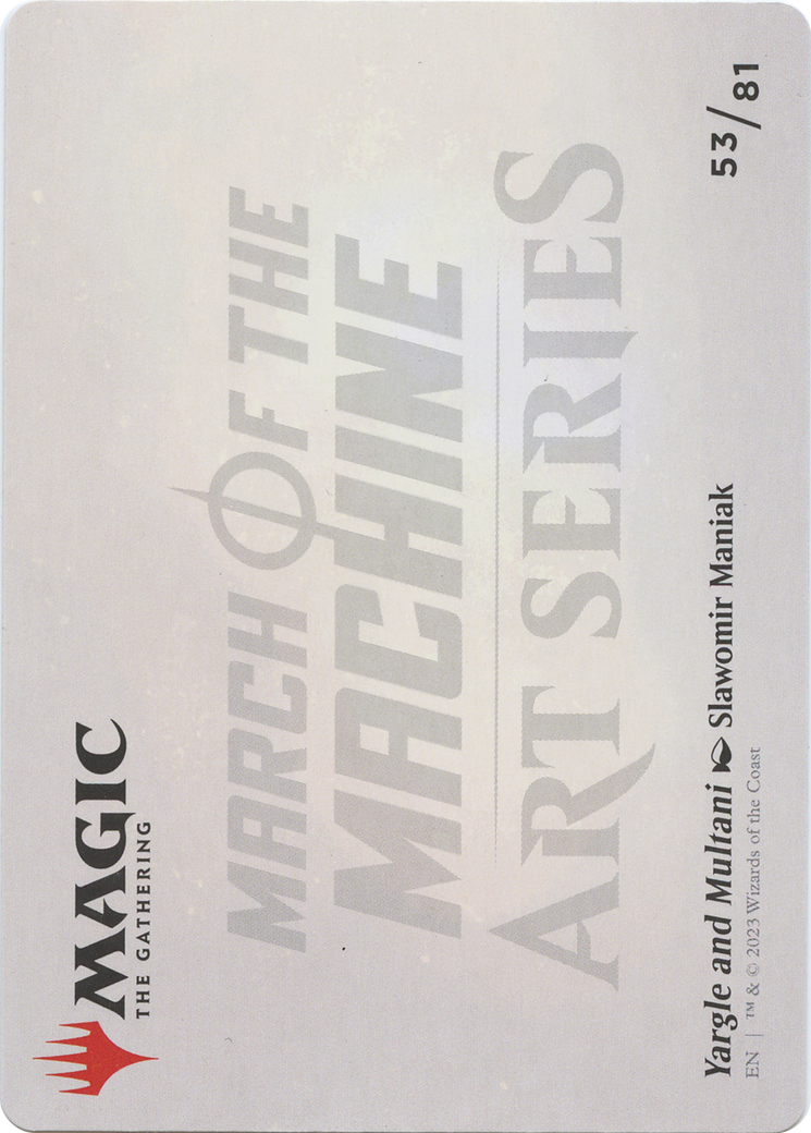 Image of Yargle and Multani // Yargle and Multani (AMOM-053) - March of the Machine Art Series (Borderless)