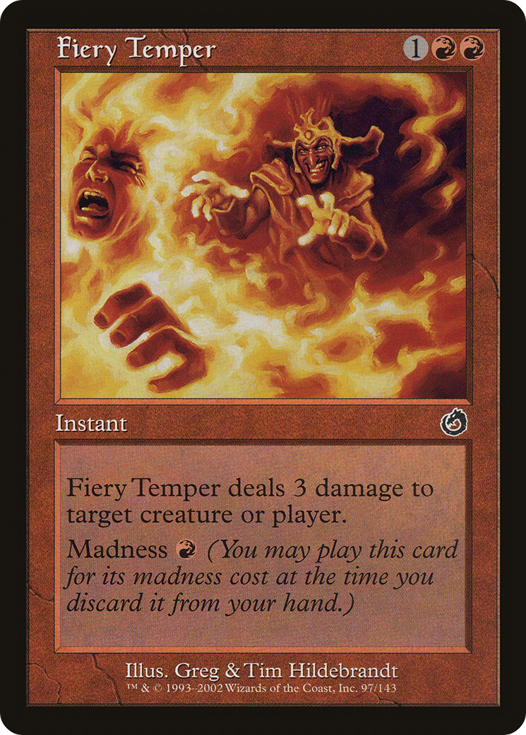 Image of Fiery Temper (TOR-097) - Torment Foil