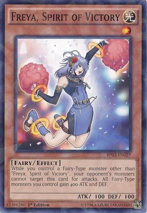 Image of Freya, Spirit of Victory (Shatterfoil) (BP03-EN027) - Battle Pack 3: Monster League 1st Edition