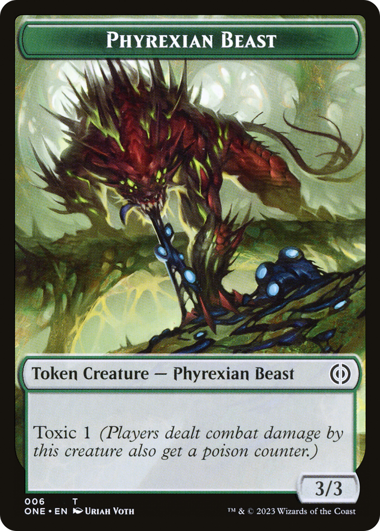 Image of Phyrexian Beast (TONE-006) - Phyrexia: All Will Be One Tokens