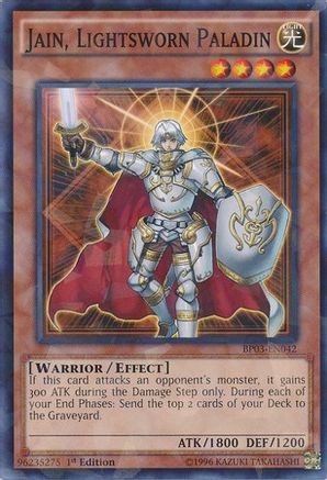 Image of Jain, Lightsworn Paladin (Shatterfoil) (BP03-EN042) - Battle Pack 3: Monster League 1st Edition