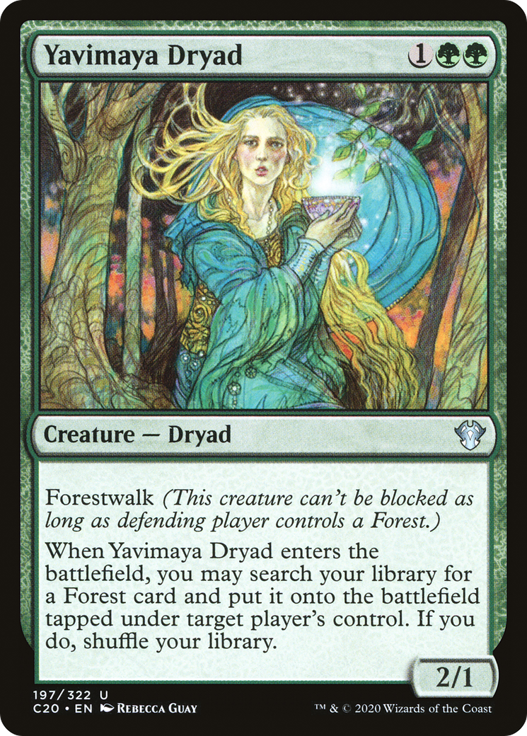 Image of Yavimaya Dryad (C20-197) - Commander 2020