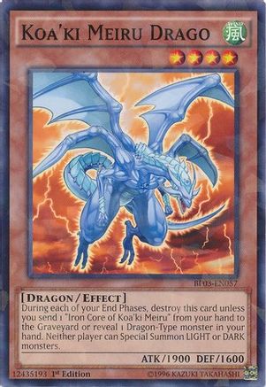 Image of Koa'ki Meiru Drago (Shatterfoil) (BP03-EN057) - Battle Pack 3: Monster League 1st Edition