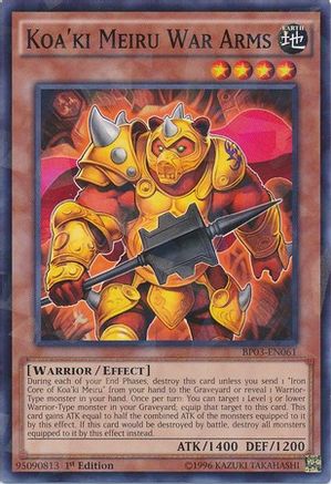 Image of Koa'ki Meiru War Arms (Shatterfoil) (BP03-EN061) - Battle Pack 3: Monster League 1st Edition