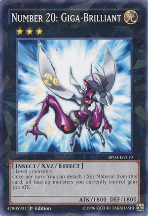 Image of Number 20: Giga-Brilliant (Shatterfoil) (BP03-EN119) - Battle Pack 3: Monster League 1st Edition