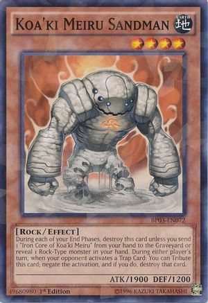 Image of Koa'ki Meiru Sandman (Shatterfoil) (BP03-EN072) - Battle Pack 3: Monster League 1st Edition
