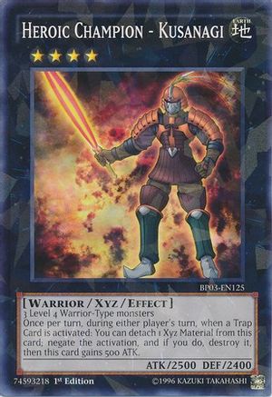 Image of Heroic Champion - Kusanagi (Shatterfoil) (BP03-EN125) - Battle Pack 3: Monster League 1st Edition